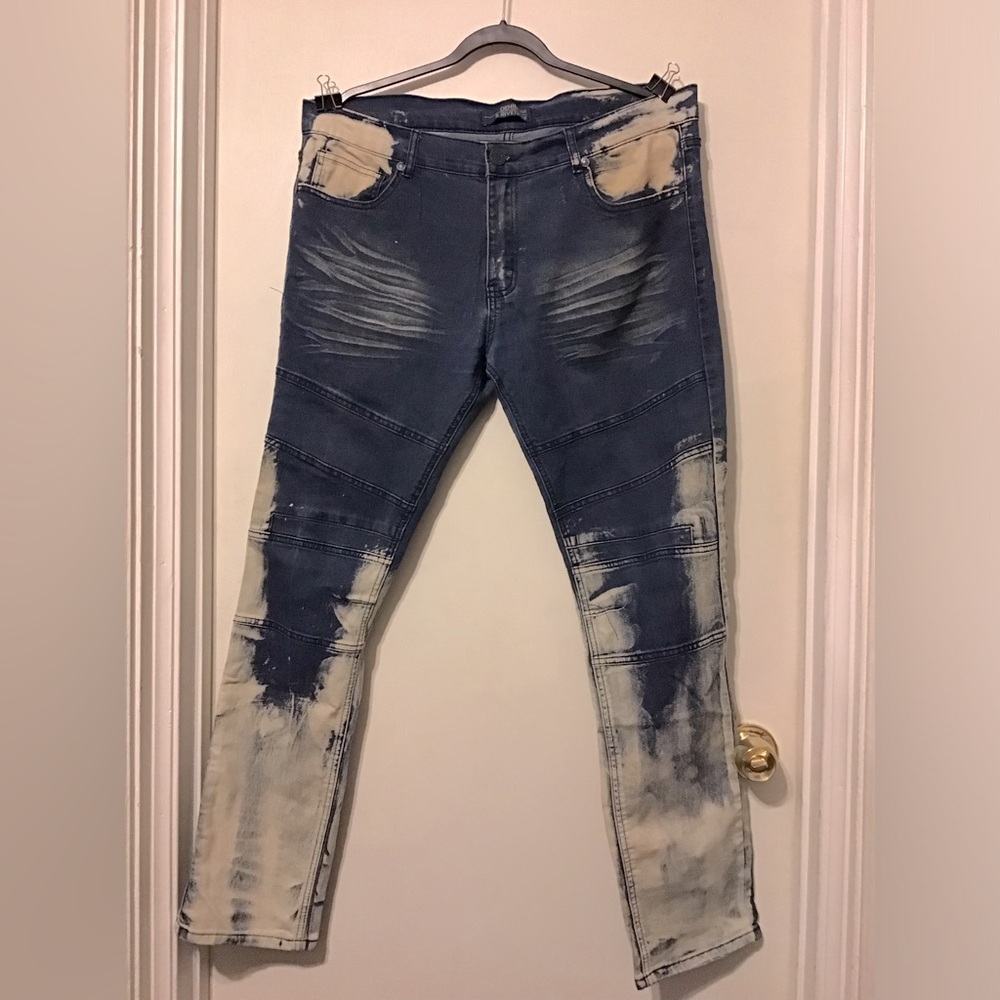 Denim & rivets men’s acid wash jeans